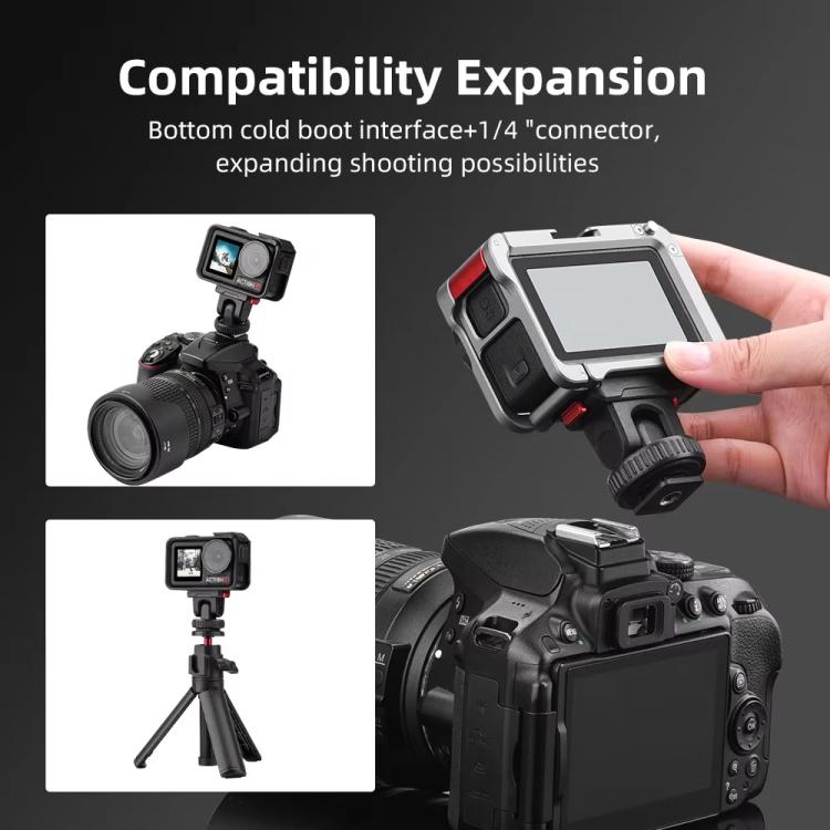 For Osmo Action 3 / 4 / 5 Pro Flymile AC5003 Magnetic Head Quick Release Base(Black) - Mount & Holder by Flymile | Online Shopping UK | buy2fix