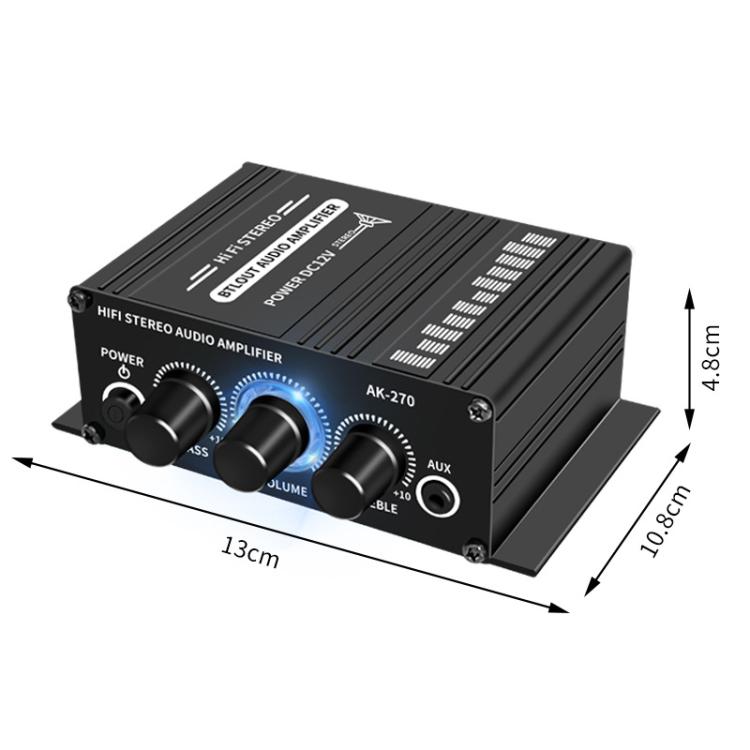 AK270 Car Home Stereo Mini Amplifier - Car Amplifiers by buy2fix | Online Shopping UK | buy2fix