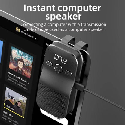 C17 Car Visor Bluetooth Hands Free 1 To 2 Large Volume Car Phone Speaker - Bluetooth Car Kits by buy2fix | Online Shopping UK | buy2fix