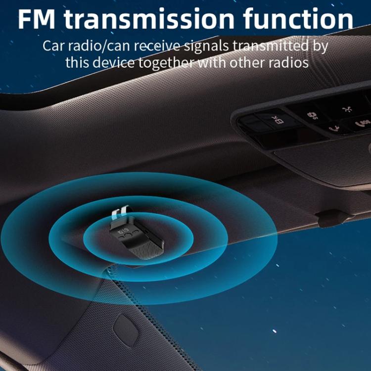 C17 Car Visor Bluetooth Hands Free 1 To 2 Large Volume Car Phone Speaker - Bluetooth Car Kits by buy2fix | Online Shopping UK | buy2fix