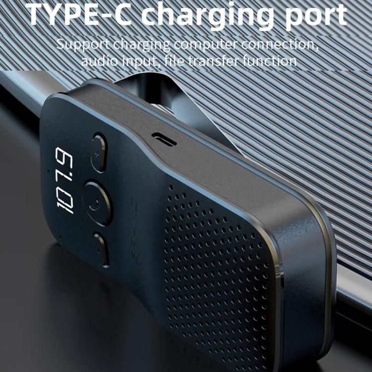 C17 Car Visor Bluetooth Hands Free 1 To 2 Large Volume Car Phone Speaker - Bluetooth Car Kits by buy2fix | Online Shopping UK | buy2fix