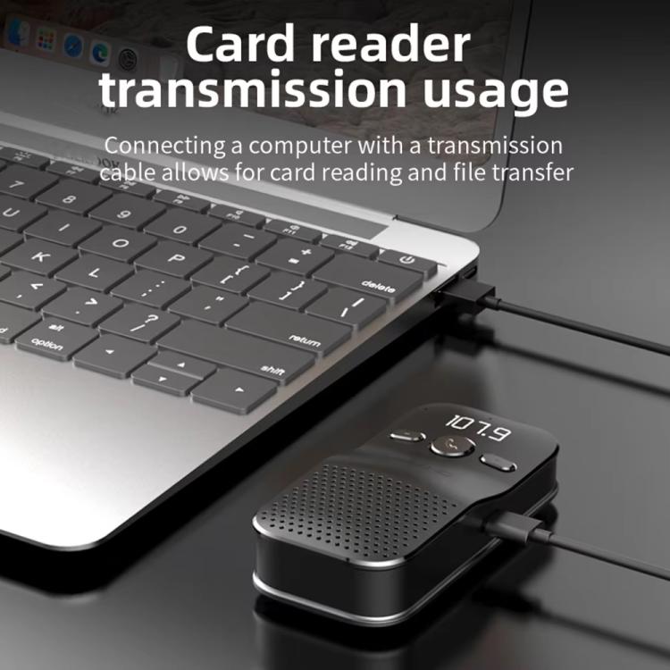 C17 Car Visor Bluetooth Hands Free 1 To 2 Large Volume Car Phone Speaker - Bluetooth Car Kits by buy2fix | Online Shopping UK | buy2fix