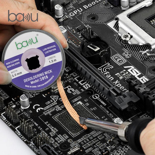 BAKU BK-1515 Solder Wick Remover Desoldering Braid for Electronics Repair - Welding Wire by BAKU | Online Shopping UK | buy2fix