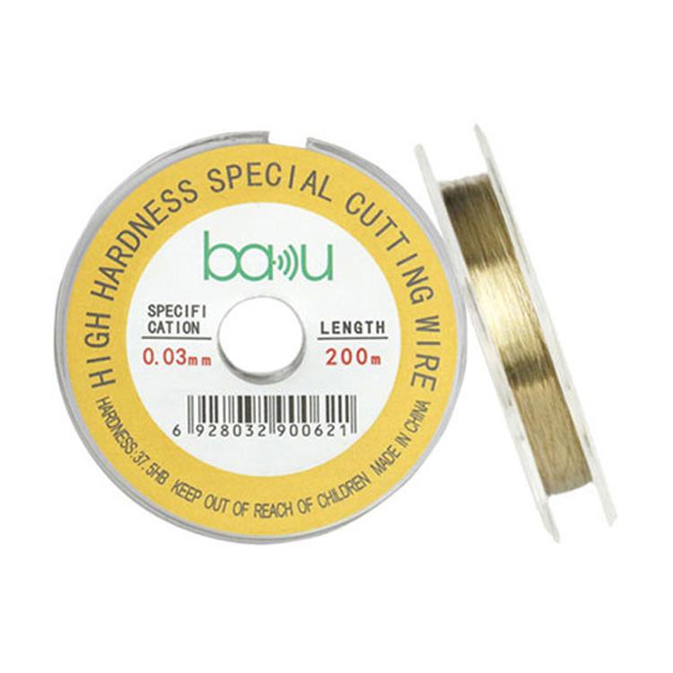 BAKU 0.03mm 200m/329ft Carbon Steel Screen Separator Cutting Wire for Smartphone & Tablet LCD Screen Repair - Separation Equipment by BAKU | Online Shopping UK | buy2fix
