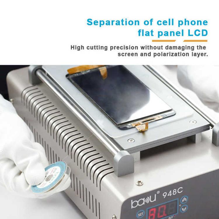 BAKU 0.08mm 200m/329ft Carbon Steel Screen Separator Cutting Wire for Smartphone & Tablet LCD Screen Repair - Separation Equipment by BAKU | Online Shopping UK | buy2fix