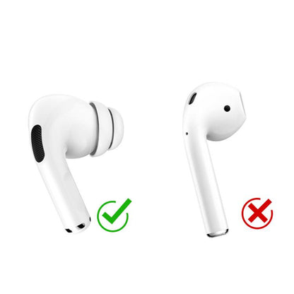 For AirPods Pro / Pro 2 AhaStyle PT99-2 Earphone Silicone Earbuds, Size: M(White) - Anti-dust & Ear Caps by AhaStyle | Online Shopping UK | buy2fix