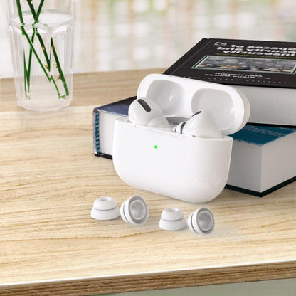 For AirPods Pro / Pro 2 AhaStyle PT99-2 Earphone Silicone Earbuds, Size: M(White) - Anti-dust & Ear Caps by AhaStyle | Online Shopping UK | buy2fix
