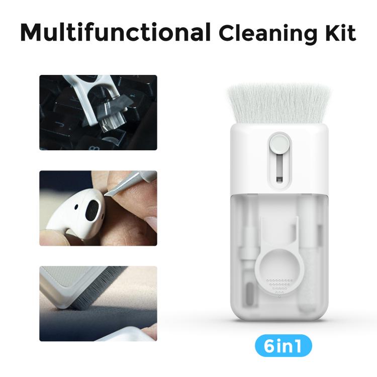 AhaStyle WG93 6 In 1 Earphone Phone Keyboard Multi-Functional Cleaning Tools - Other Accessories by AhaStyle | Online Shopping UK | buy2fix