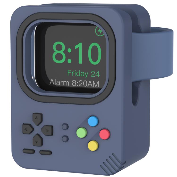 For Apple Watch AhaStyle DD05 Silicone Mini Charging Stand, Without Charger(Blue) - Charger / Holder by AhaStyle | Online Shopping UK | buy2fix