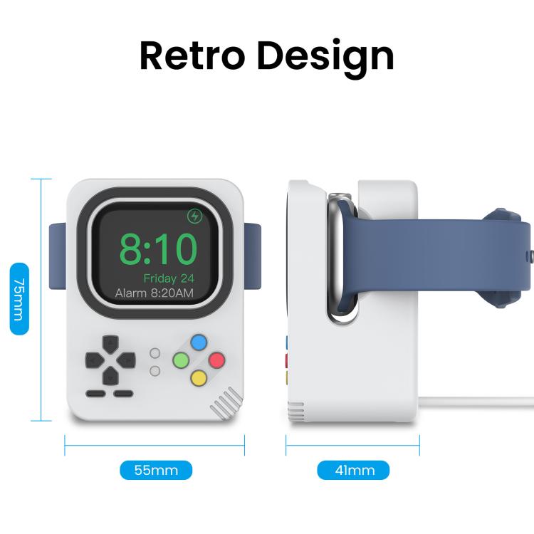 For Apple Watch AhaStyle DD05 Silicone Mini Charging Stand, Without Charger(Gray) - Charger / Holder by AhaStyle | Online Shopping UK | buy2fix