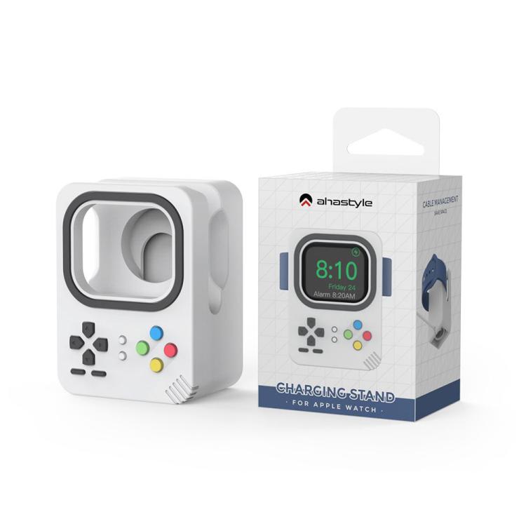 For Apple Watch AhaStyle DD05 Silicone Mini Charging Stand, Without Charger(Gray) - Charger / Holder by AhaStyle | Online Shopping UK | buy2fix