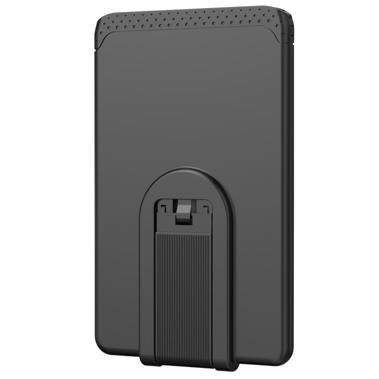 AhaStyle WG133 Adhesive Silicone Cell Phone Card Holder Phone Back Sticker Storage Bag(Black) - Adhesive Card Holders by AhaStyle | Online Shopping UK | buy2fix