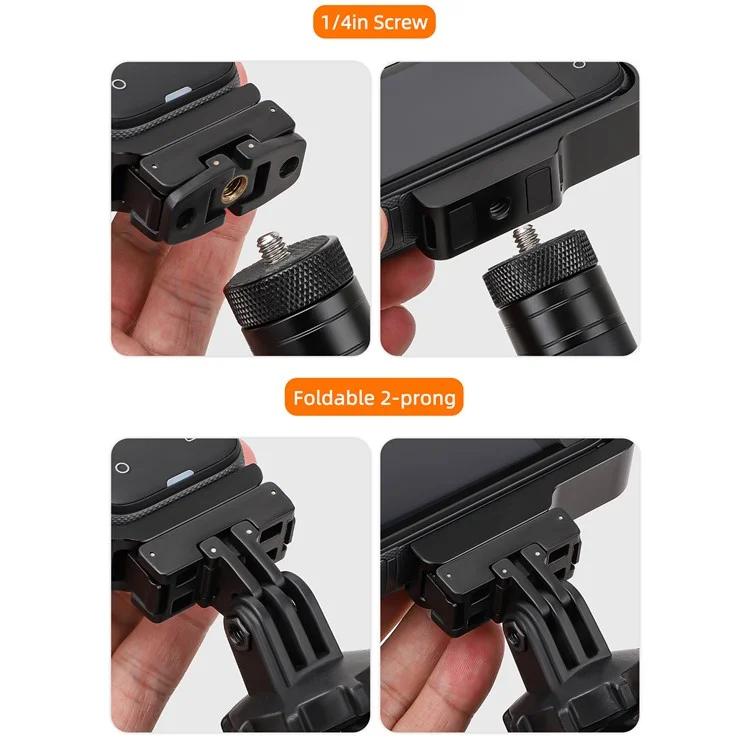 For Insta360 X5 / X4 Sunnylife X4-ZJ826 L-shape Conversion Bracket Magnetic Adaptor Expansion Accessory(Black) - Mount & Holder by Sunnylife | Online Shopping UK | buy2fix