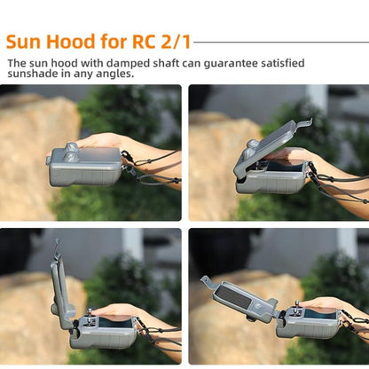 For DJI RC 2 / 1 Sunnylife ZN985 Remote Control 2 In 1 Visor Storage Case - Lens Hood by Sunnylife | Online Shopping UK | buy2fix