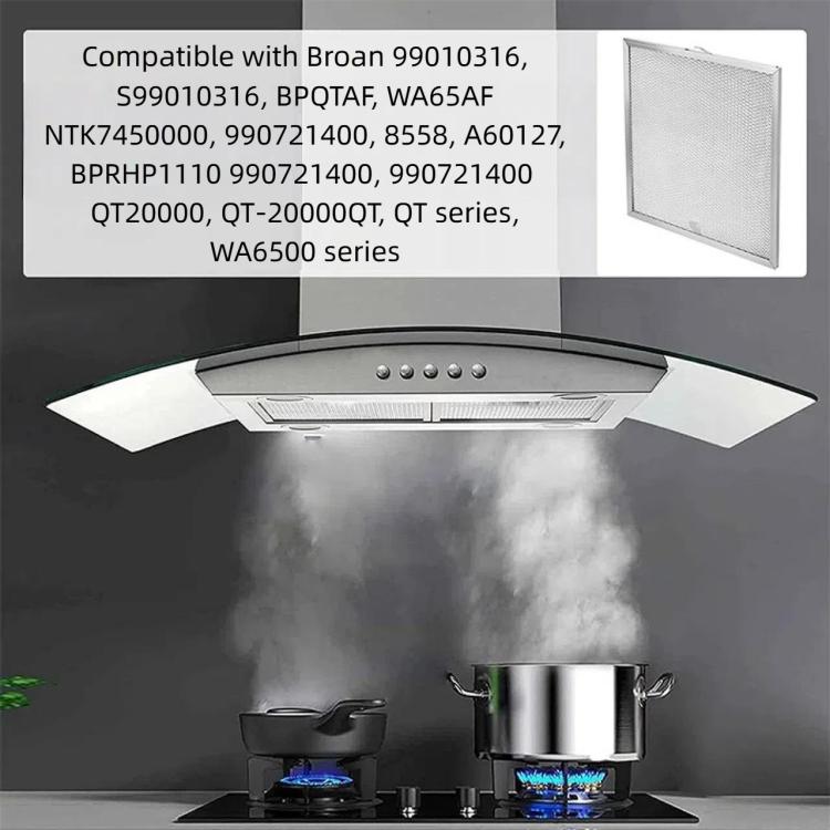 2pcs /Pack S99010316 Range Hood Grease Filter For Broan BPQTAF, WA65AF - Range Hood Parts by buy2fix | Online Shopping UK | buy2fix