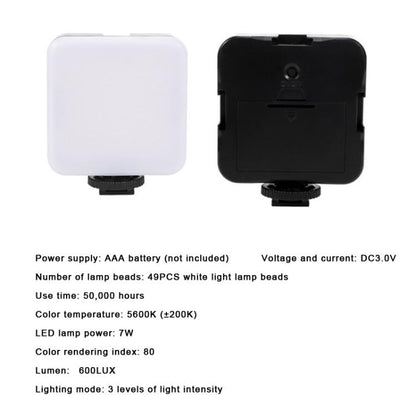 49 LEDs Streaming Lighting Kit for Phone All-in-One Video Recording Set with Tripod Stand &  Microphone AY-49 - Stand by buy2fix | Online Shopping UK | buy2fix