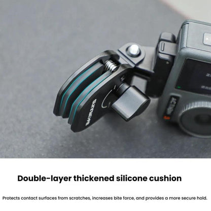 Sunnylife ZJ846 Sports Camera Universal Mount Motorcycle Windshield Clip(Black) - Mount & Holder by Sunnylife | Online Shopping UK | buy2fix