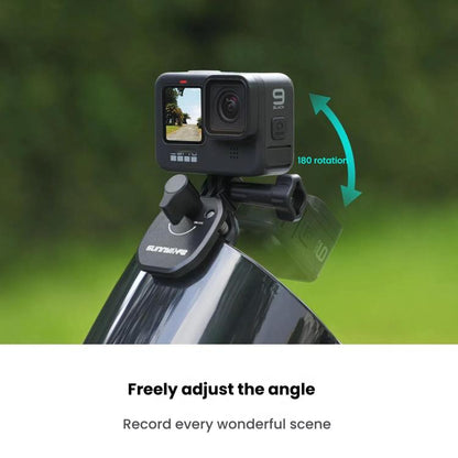 Sunnylife ZJ846 Sports Camera Universal Mount Motorcycle Windshield Clip(Black) - Mount & Holder by Sunnylife | Online Shopping UK | buy2fix