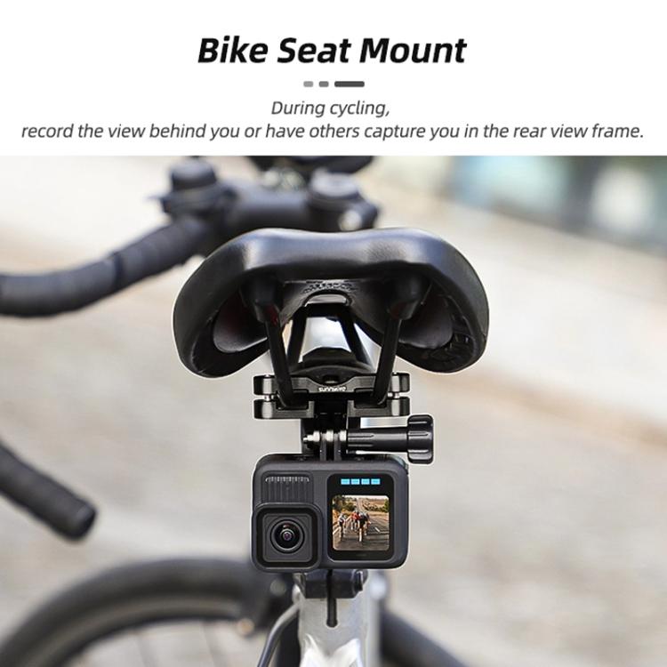 Sunnylife ZJ942 Sports Camera Bike Seat Mount Cycling Bracket(Black) - Mount & Holder by Sunnylife | Online Shopping UK | buy2fix
