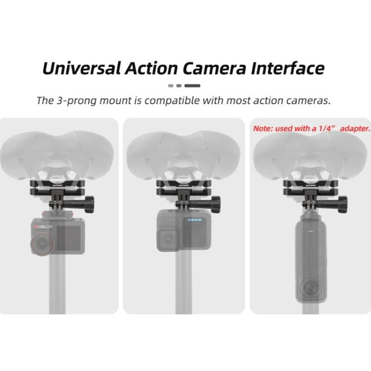 Sunnylife ZJ942 Sports Camera Bike Seat Mount Cycling Bracket(Black) - Mount & Holder by Sunnylife | Online Shopping UK | buy2fix