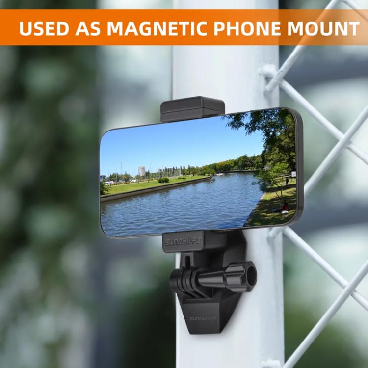 Sunnylife DZ762 Sports Camera Magnetic Dock Expansion Adapter Bracket(Black) - Mount & Holder by Sunnylife | Online Shopping UK | buy2fix