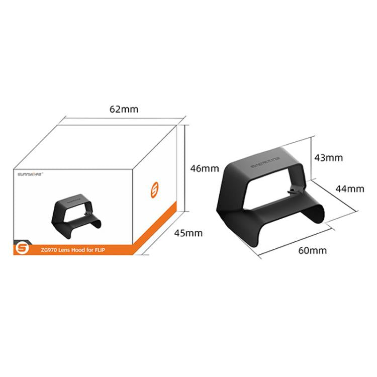 For DJI Flip Sunnylife FP-ZG970 Lens Anti-Glare Hood(Black) - Other by Sunnylife | Online Shopping UK | buy2fix
