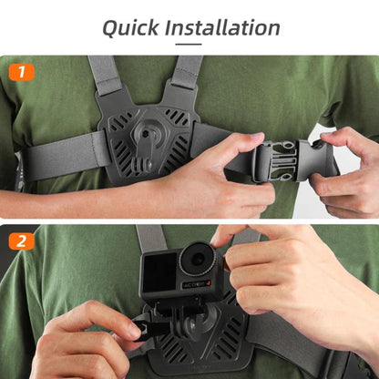 Sunnylife XD742 360 Degree Universal Sports Camera Chest Strap Mount(Gray) - Chest Belt by Sunnylife | Online Shopping UK | buy2fix
