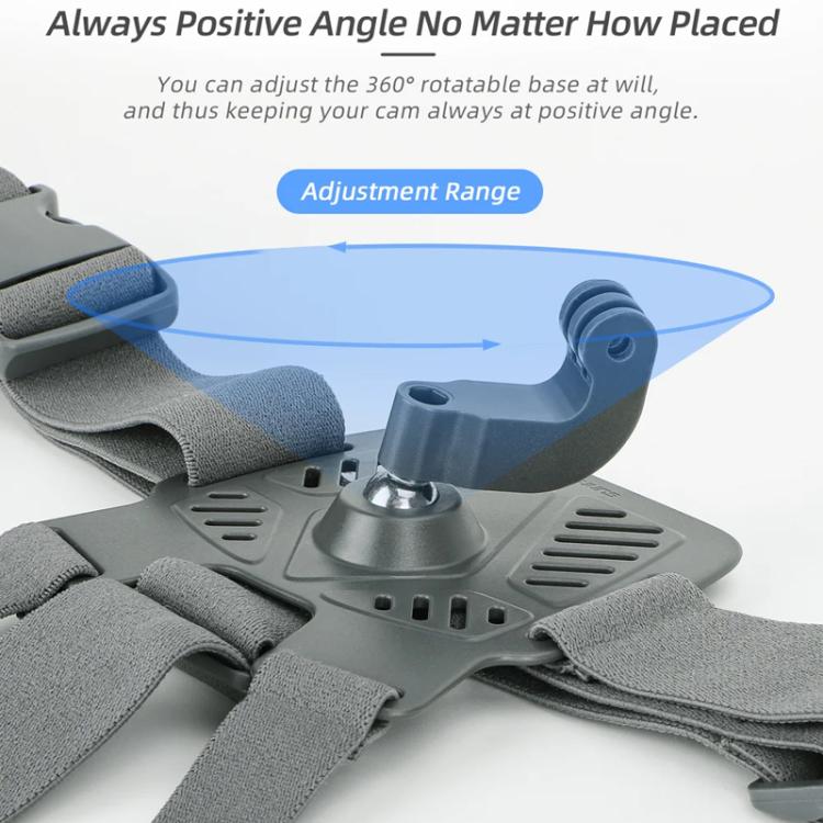 Sunnylife XD742 360 Degree Universal Sports Camera Chest Strap Mount(Gray) - Chest Belt by Sunnylife | Online Shopping UK | buy2fix