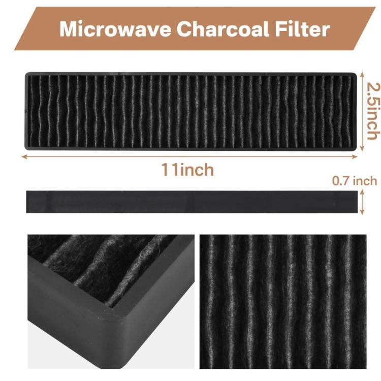2pcs /Pack PVM9005SJ8SS Microwave Charcoal Filter For GE PNM9216SK5SS / JVM7195EK5ES - Microwave Oven Parts by buy2fix | Online Shopping UK | buy2fix