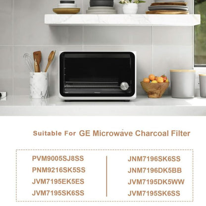 2pcs /Pack PVM9005SJ8SS Microwave Charcoal Filter For GE PNM9216SK5SS / JVM7195EK5ES - Microwave Oven Parts by buy2fix | Online Shopping UK | buy2fix