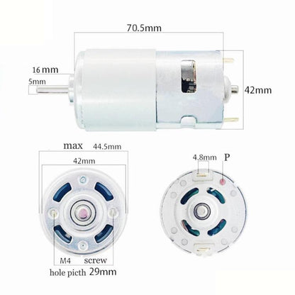 12V 5000RPM 795 Dual Ball DC Motor Juicer Pump High Torque Motor - Juicer Parts by buy2fix | Online Shopping UK | buy2fix