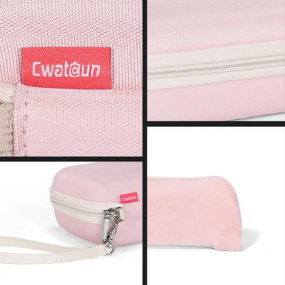 Cwatcun D204 Small Convenient Microslice Storage Bag Compact Digital Camera Waterproof Hard Case(Pink) - Protective Case by Cwatcun | Online Shopping UK | buy2fix