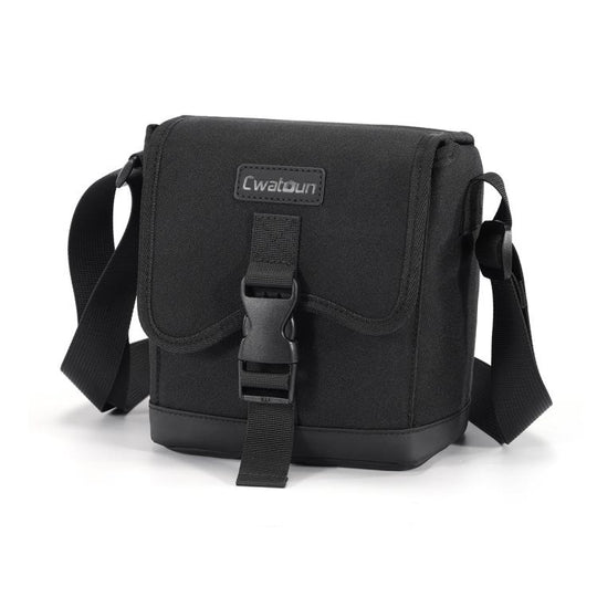 Cwatcun D186 Small Anti-scratch Lightweight Camera Shoulder Bag Camera Portable Crossbody Storage Bag(Black)