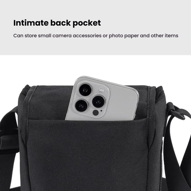 Cwatcun D186 Small Anti-scratch Lightweight Camera Shoulder Bag Camera Portable Crossbody Storage Bag(Black) - Strap Satchel by Cwatcun | Online Shopping UK | buy2fix