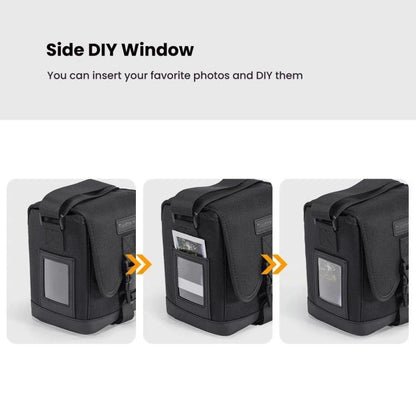 Cwatcun D186 Small Anti-scratch Lightweight Camera Shoulder Bag Camera Portable Crossbody Storage Bag(Black) - Strap Satchel by Cwatcun | Online Shopping UK | buy2fix