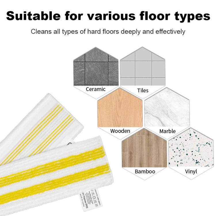 3pcs /Pack Mop Pads For Karcher Easyfix SC1 SC2 SC3 SC4 SC5 SV7 Steam Mop Replacement - For Karcher Accessories by buy2fix | Online Shopping UK | buy2fix