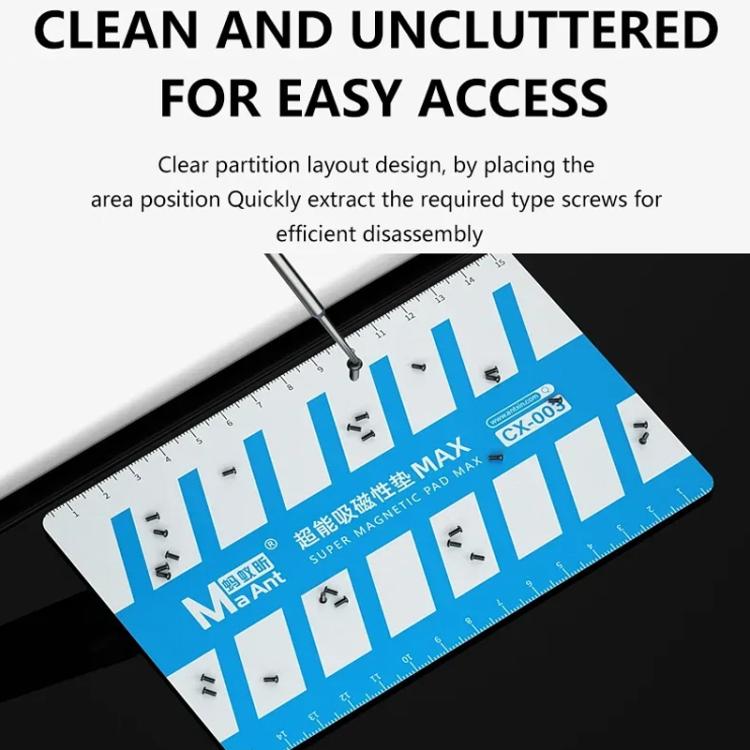MaAnt XC-003 Magnetic Absorption Screw Pad High Temperature Soft Magnetic Adsorption Screw Parts Storage - Magnetic Screws Mat by MaAnt | Online Shopping UK | buy2fix