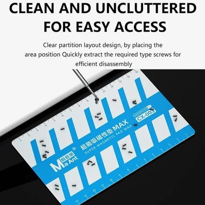 MaAnt XC-003 Magnetic Absorption Screw Pad High Temperature Soft Magnetic Adsorption Screw Parts Storage - Magnetic Screws Mat by MaAnt | Online Shopping UK | buy2fix