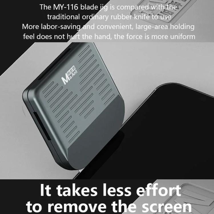 MaAnt MY-116 Magnetic Double-sided Blade Fixed Fixture Cell Phone Repair Removal Screen Shoveling Degumming Knife(Without Blade) - Crowbar by MaAnt | Online Shopping UK | buy2fix