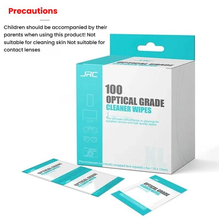 JRC F502 100pcs /Box Cleaning Glasses Paper Cell Phone Screen Cleaning Portable Alcohol Kit - Others by JRC | Online Shopping UK | buy2fix