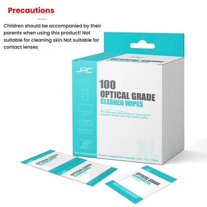 JRC F502 100pcs /Box Cleaning Glasses Paper Cell Phone Screen Cleaning Portable Alcohol Kit - Others by JRC | Online Shopping UK | buy2fix