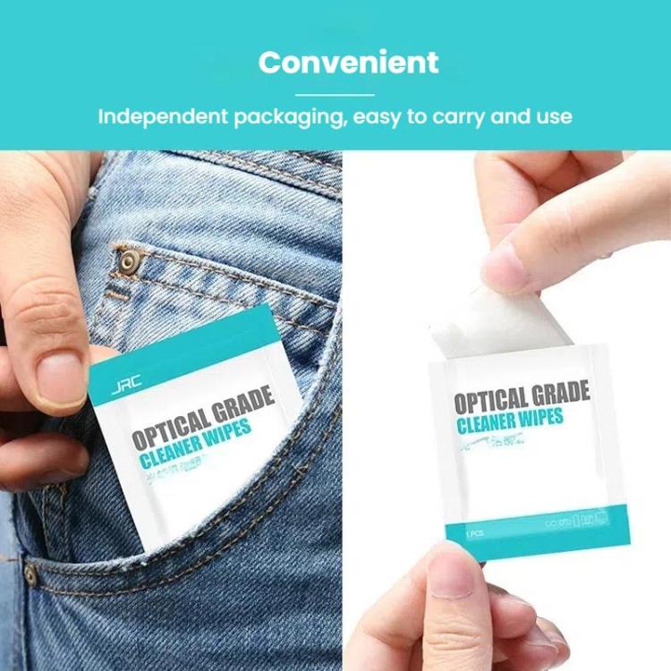 JRC F502 100pcs /Box Cleaning Glasses Paper Cell Phone Screen Cleaning Portable Alcohol Kit - Others by JRC | Online Shopping UK | buy2fix