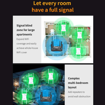 COMFAST CF-XR185 V2 AX3000 WiFi 6 Extender Dual Band Gigabit Wireless Repeater AU Plug - Broadband Amplifiers by COMFAST | Online Shopping UK | buy2fix