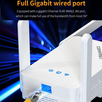 COMFAST CF-XR185 V2 AX3000 WiFi 6 Extender Dual Band Gigabit Wireless Repeater UK Plug - Broadband Amplifiers by COMFAST | Online Shopping UK | buy2fix