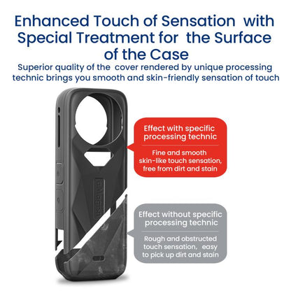 aMagisn Body Case For Insta360 X5 Action Camera Protective Accessories Black - Case & Bags by aMagisn | Online Shopping UK | buy2fix