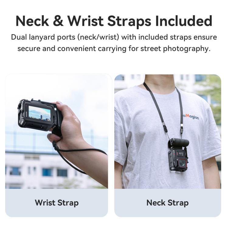 aMagisn Xplorer Grip Kit Street Vlogging Handle For Insta360, DJI Action, and GoPro Hero Series Action Cameras - Others by aMagisn | Online Shopping UK | buy2fix