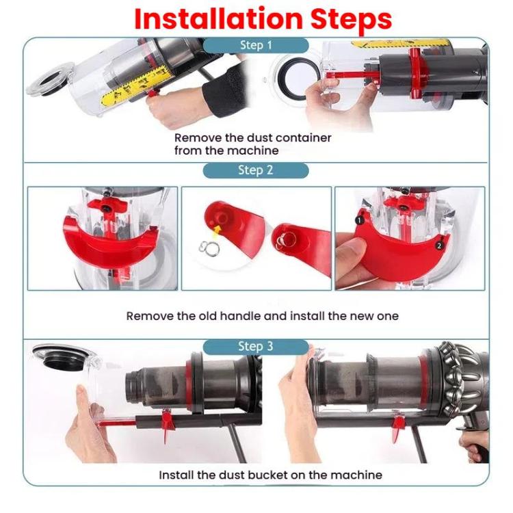 For Dyson V10/V11/V15 Upgraded Dust Bin Trigger Switch Replacement Part - For Dyson Accessories by buy2fix | Online Shopping UK | buy2fix
