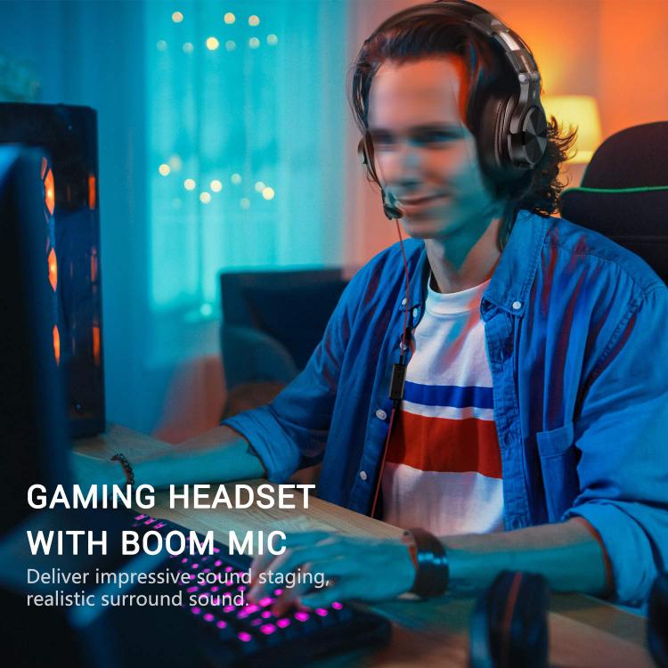 OneOdio A71M Headset Wired DJ Disc Monitor Headphones With Mic Computer Headphone(Black) - Multimedia Headset by OneOdio | Online Shopping UK | buy2fix