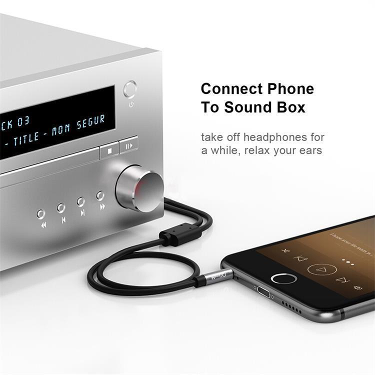 QGeeM 2RCA to 3.5mm Jack Audio Cable Gold-Plated Stereo Aux Cord for Home Theater, DVD Player,Hi-Fi Systems 5m - Aux Cable by QGeeM | Online Shopping UK | buy2fix