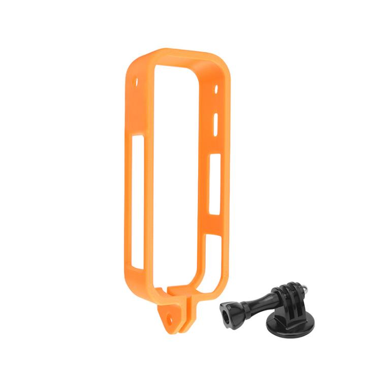 For Insta360 X5 360 Camera CQT Expandable Protective Cage Shockproof Case Vertical Orange - Mount & Holder by CQT | Online Shopping UK | buy2fix